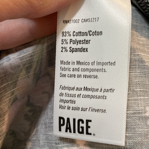 NWOT PAIGE Long Sleeve Wrap Top with Floral Print - Picture 4 of 5